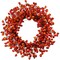 22&#x22; Orange Hawthorn Berry Wreath - Lifelike Berries, Indoor/Outdoor Use, Front Door Decor - Autumn &#x26; Fall Holiday D&#xE9;cor